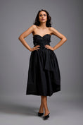 Load image into Gallery viewer, Strapless Embellished Midi Dress