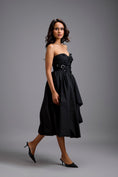 Load image into Gallery viewer, Strapless Embellished Midi Dress