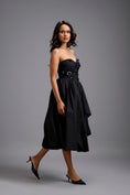 Load image into Gallery viewer, Strapless Embellished Midi Dress