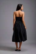 Load image into Gallery viewer, Strapless Embellished Midi Dress