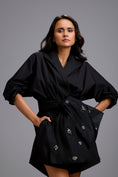 Load image into Gallery viewer, Playsuit with Crystal-Embellished Bow