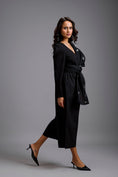 Load image into Gallery viewer, Structured Wide-Leg Jumpsuit with Crystal Bow Detail