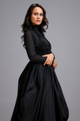Load image into Gallery viewer, Beaded Sheer Bodice Dress