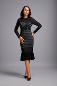 Load image into Gallery viewer, Sheer Embellished Bodice Dress
