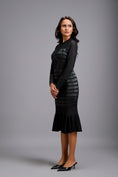 Load image into Gallery viewer, Sheer Embellished Bodice Dress