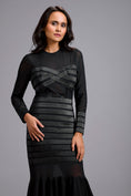 Load image into Gallery viewer, Sheer Embellished Bodice Dress