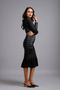 Load image into Gallery viewer, Sheer Embellished Bodice Dress