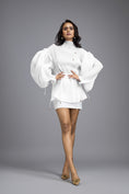 Load image into Gallery viewer, White High-Neck Top