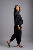 Load image into Gallery viewer, Embellished Cropped Blazer with Drop-Crotch Pants
