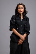Load image into Gallery viewer, Rhinestone-Embellished Corset Shirt