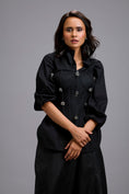 Load image into Gallery viewer, Rhinestone-Embellished Corset Shirt