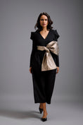 Load image into Gallery viewer, Jumpsuit with Gold Bow Waist Detail