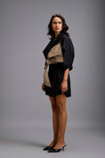 Load image into Gallery viewer, Tailored Playsuit with Oversized Gold Bow