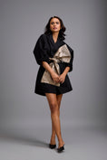 Load image into Gallery viewer, Tailored Playsuit with Oversized Gold Bow