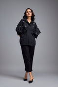 Load image into Gallery viewer, Black Embellished Button-down Shirt With Pants