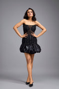 Load image into Gallery viewer, Black Sheer Corset Top And Skirt