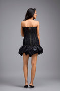Load image into Gallery viewer, Black Sheer Corset Top And Skirt
