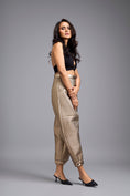 Load image into Gallery viewer, Gold Metallic Quilted Pants