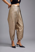 Load image into Gallery viewer, Gold Metallic Quilted Pants