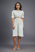 Load image into Gallery viewer, White Dress With Side Cutouts