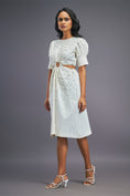Load image into Gallery viewer, White Dress With Side Cutouts