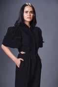Load image into Gallery viewer, Side Cutout Jumpsuit With Embroidered Sleeves