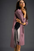 Load image into Gallery viewer, Oversized Pink Shirt Dress With Black And Metallic Side Panels
