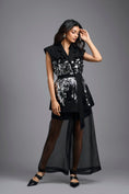 Load image into Gallery viewer, Black Sequinned Blazer