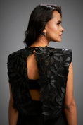 Load image into Gallery viewer, Floral Appliqué Cropped Top With Asymmetric Ruched Skirt