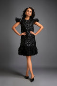 Load image into Gallery viewer, Short Floral Appliqué Dress