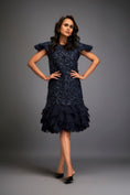 Load image into Gallery viewer, Short Floral Appliqué Dress
