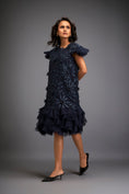 Load image into Gallery viewer, Short Floral Appliqué Dress