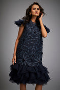 Load image into Gallery viewer, Short Floral Appliqué Dress