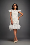 Load image into Gallery viewer, Short Floral Appliqué Dress