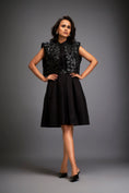 Load image into Gallery viewer, Dress With Textured Floral Embroidery