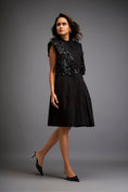 Load image into Gallery viewer, Dress With Textured Floral Embroidery