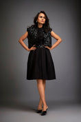 Load image into Gallery viewer, Dress With Textured Floral Embroidery