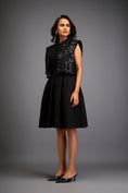 Load image into Gallery viewer, Dress With Textured Floral Embroidery