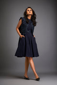 Load image into Gallery viewer, Dress With Textured Floral Embroidery