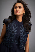 Load image into Gallery viewer, Dress With Textured Floral Embroidery