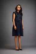 Load image into Gallery viewer, Dress With Textured Floral Embroidery