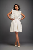 Load image into Gallery viewer, Dress With Textured Floral Embroidery
