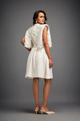 Load image into Gallery viewer, Dress With Textured Floral Embroidery