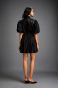 Load image into Gallery viewer, Structured Mini Dress With Puff Sleeves