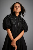 Load image into Gallery viewer, Structured Mini Dress With Puff Sleeves