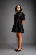 Load image into Gallery viewer, Structured Mini Dress With Puff Sleeves