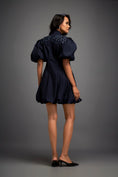 Load image into Gallery viewer, Structured Mini Dress With Puff Sleeves