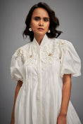 Load image into Gallery viewer, Structured Mini Dress With Puff Sleeves
