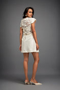 Load image into Gallery viewer, Floral Appliqué Dress With Sheer Detailing