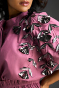 Load image into Gallery viewer, Pink Floral Shoulder Shift Dress